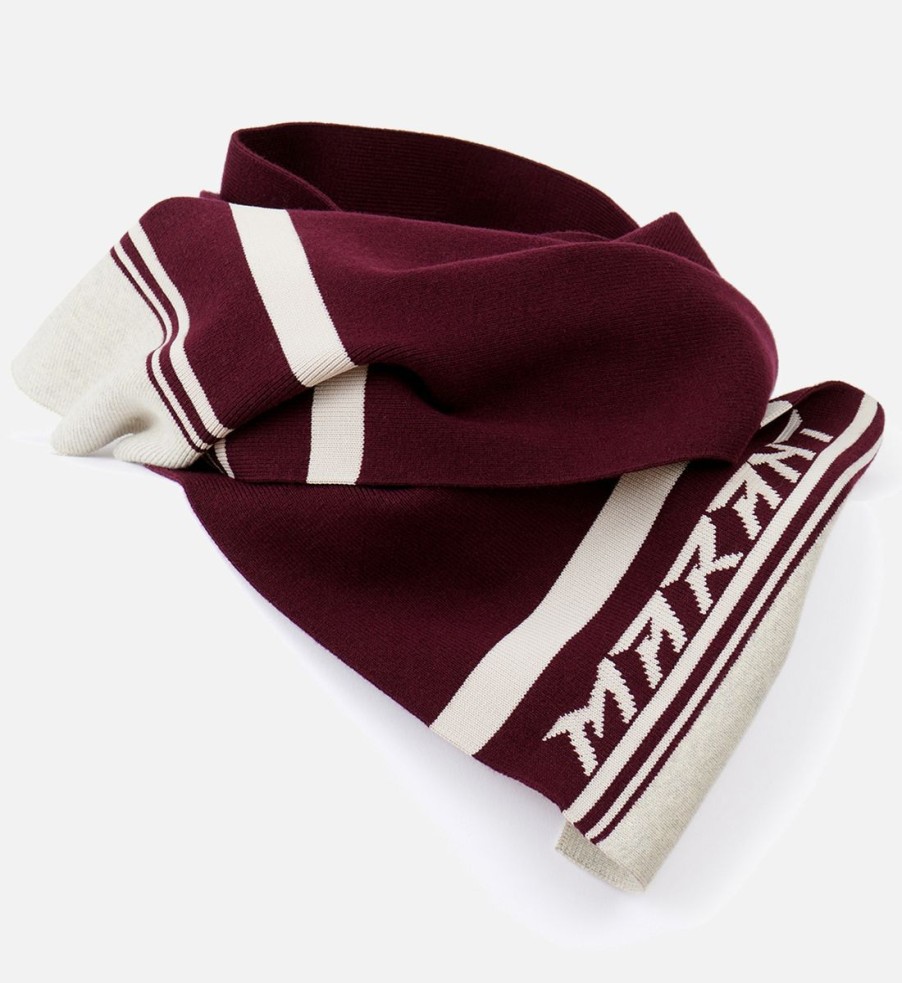 Women Isabel Marant Scarves | Isabel Marant Casey Logo-Intarsia Scarf