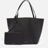 Women Mansur Gavriel Bags | Mansur Gavriel Women'S Everyday Soft Tote Bag - Black/Flamma