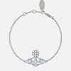 Women Vivienne Westwood Jewellery | Vivienne Westwood Annalisa Silver-Toned Crystal Bracelet