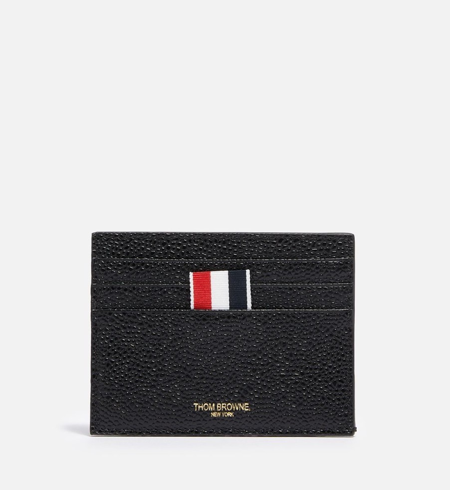 Men Thom Browne Wallets | Thom Browne Pebble-Grain Leather Cardholder