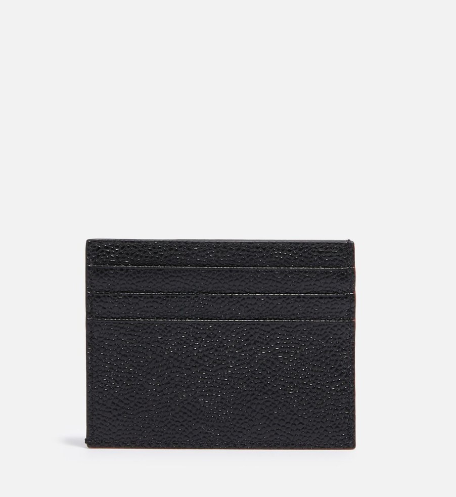 Men Thom Browne Wallets | Thom Browne Pebble-Grain Leather Cardholder