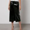 Women Maison Margiela Skirts | Maison Margiela Vinyl Midi Skirt