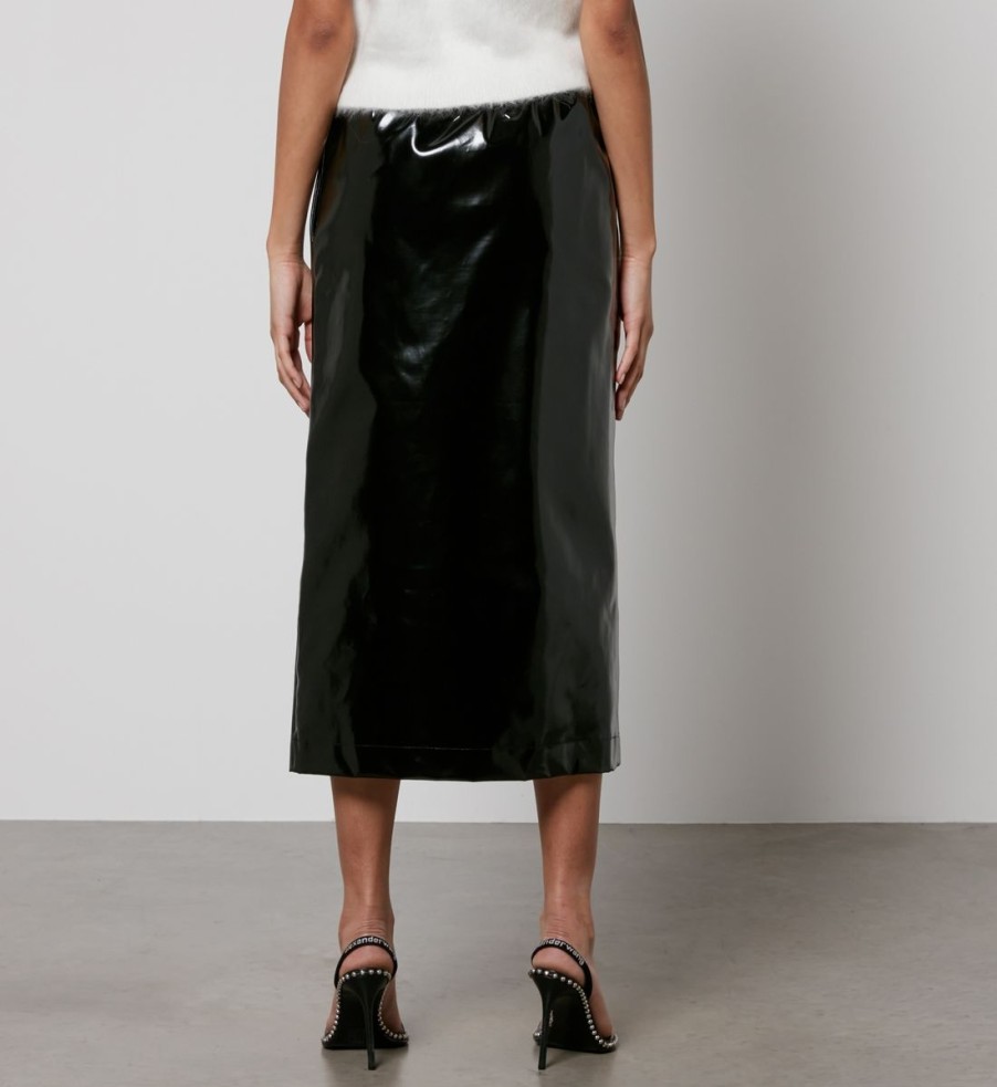 Women Maison Margiela Skirts | Maison Margiela Vinyl Midi Skirt