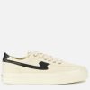 Men Stepney Workers Club Trainers | Stepney Workers Club Men'S Dellow S-Strike Canvas Low Top Trainers - Ecru/Black