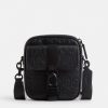 Men Coach Bags | Coach Beck Blackout Signature Debossed Leather Crossbody Bag