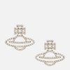 Women Vivienne Westwood Jewellery | Vivienne Westwood Isla Silver-Tone Faux-Pearl Earrings