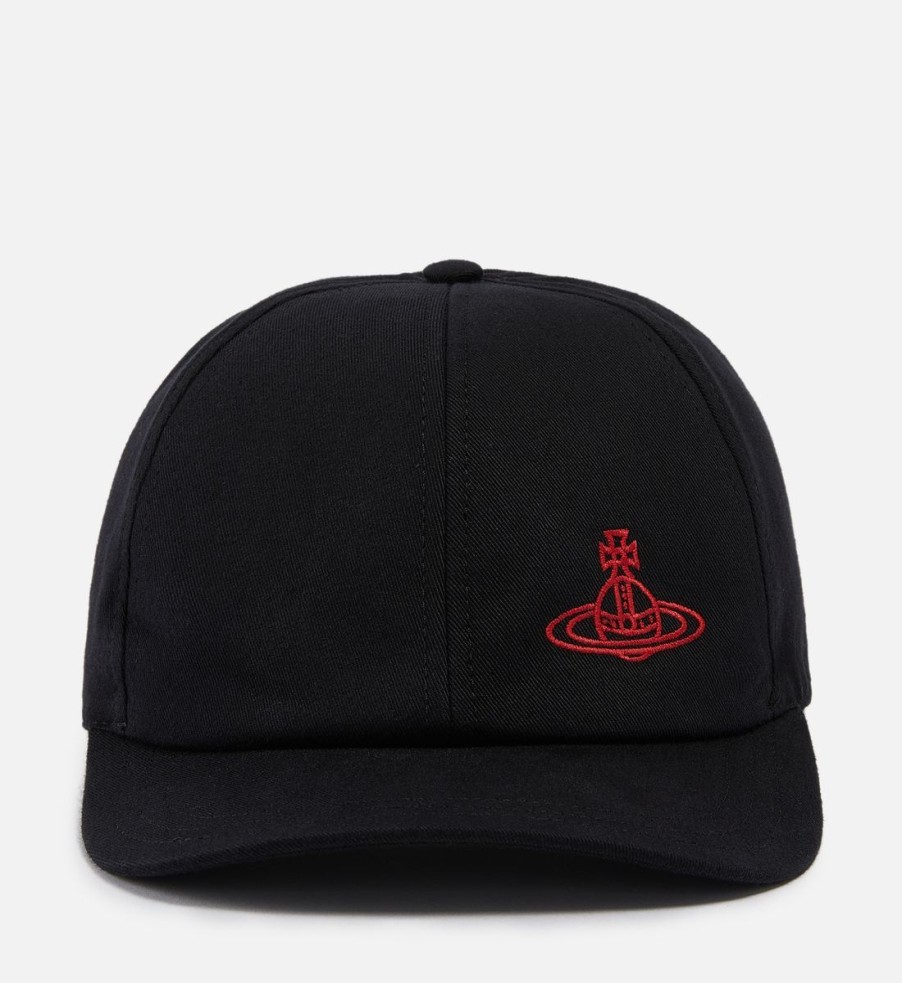 Men Vivienne Westwood Hats | Vivienne Westwood Logo-Embroidered Cotton-Twill Baseball Cap