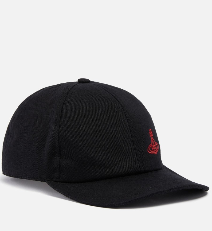 Men Vivienne Westwood Hats | Vivienne Westwood Logo-Embroidered Cotton-Twill Baseball Cap