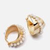 Women Daisy London Jewellery | Daisy London X Shrimps Midi Pearl 18-Karat Gold-Plated Sterling Silver Earrings