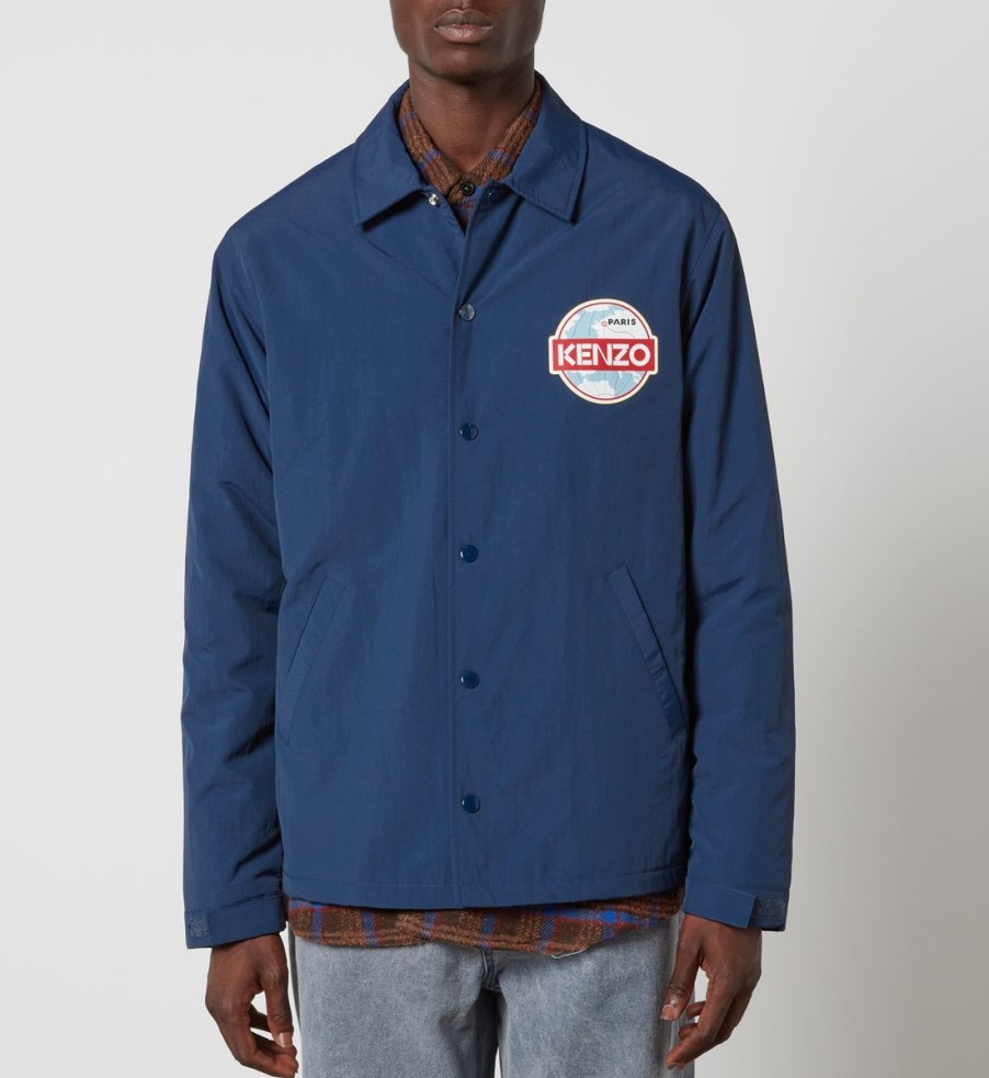 Men KENZO Jackets | Kenzo Target Nylon Coach Jacket