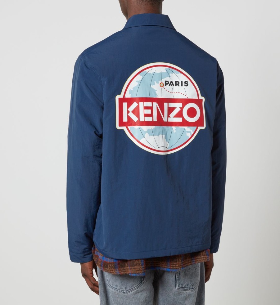 Men KENZO Jackets | Kenzo Target Nylon Coach Jacket