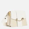 Women Strathberry Bags | Strathberry Women'S Box Crescent Shoulder Bag - Vanilla/Diamond