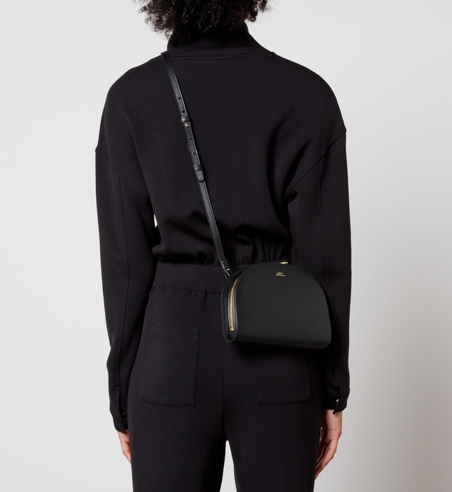 Women A.P.C. Bags | A.P.C. Clutch Demi-Lune Leather Bag