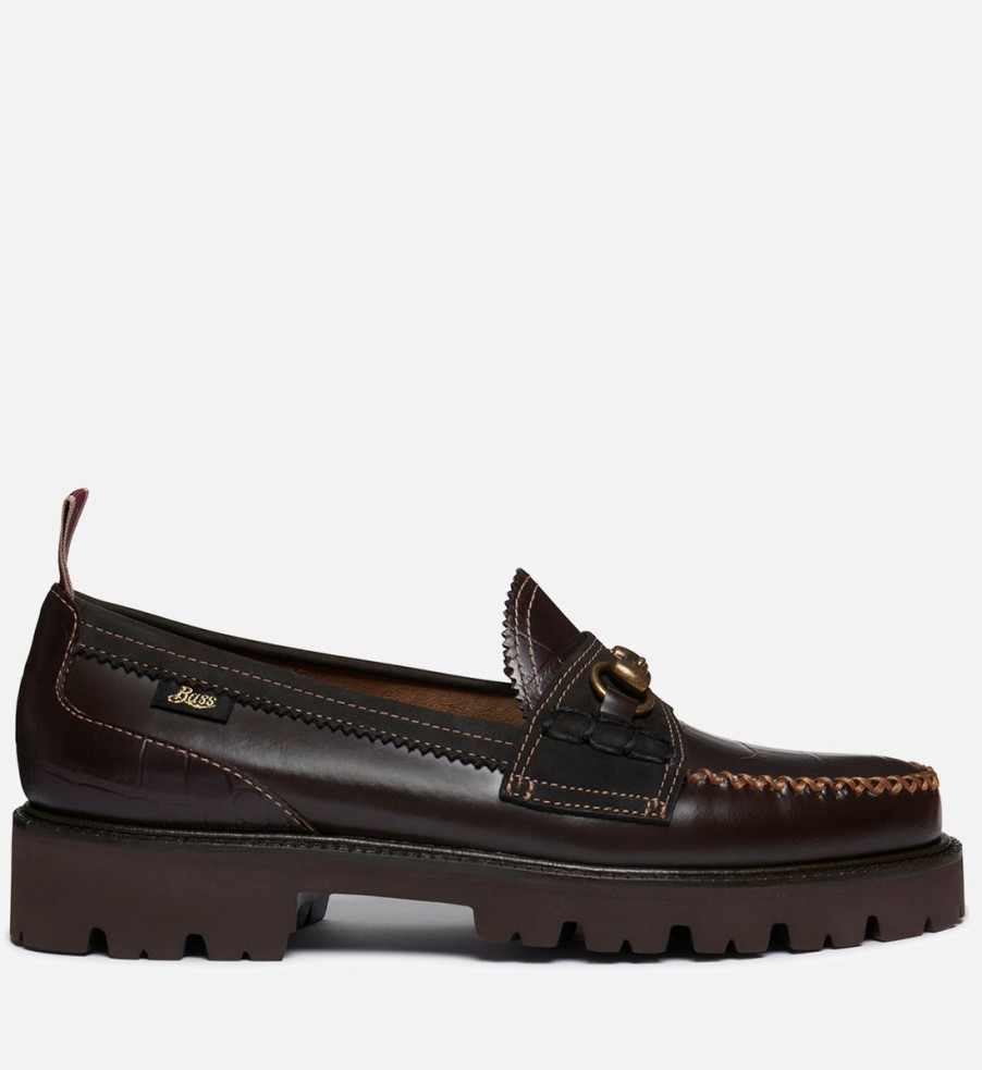 Men G.H Bass Loafers | G.H Bass & Co X Nicholas Daley Men'S Super Lug Lincoln Leather Loafers