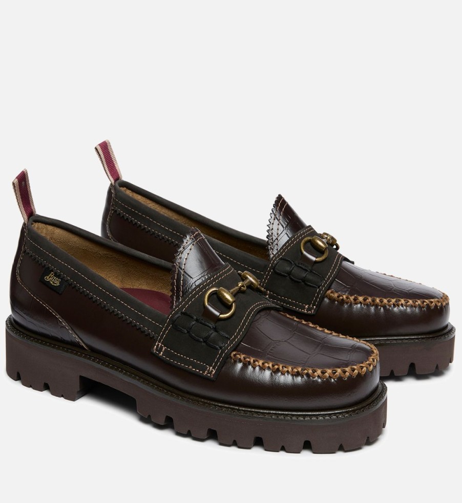 Men G.H Bass Loafers | G.H Bass & Co X Nicholas Daley Men'S Super Lug Lincoln Leather Loafers