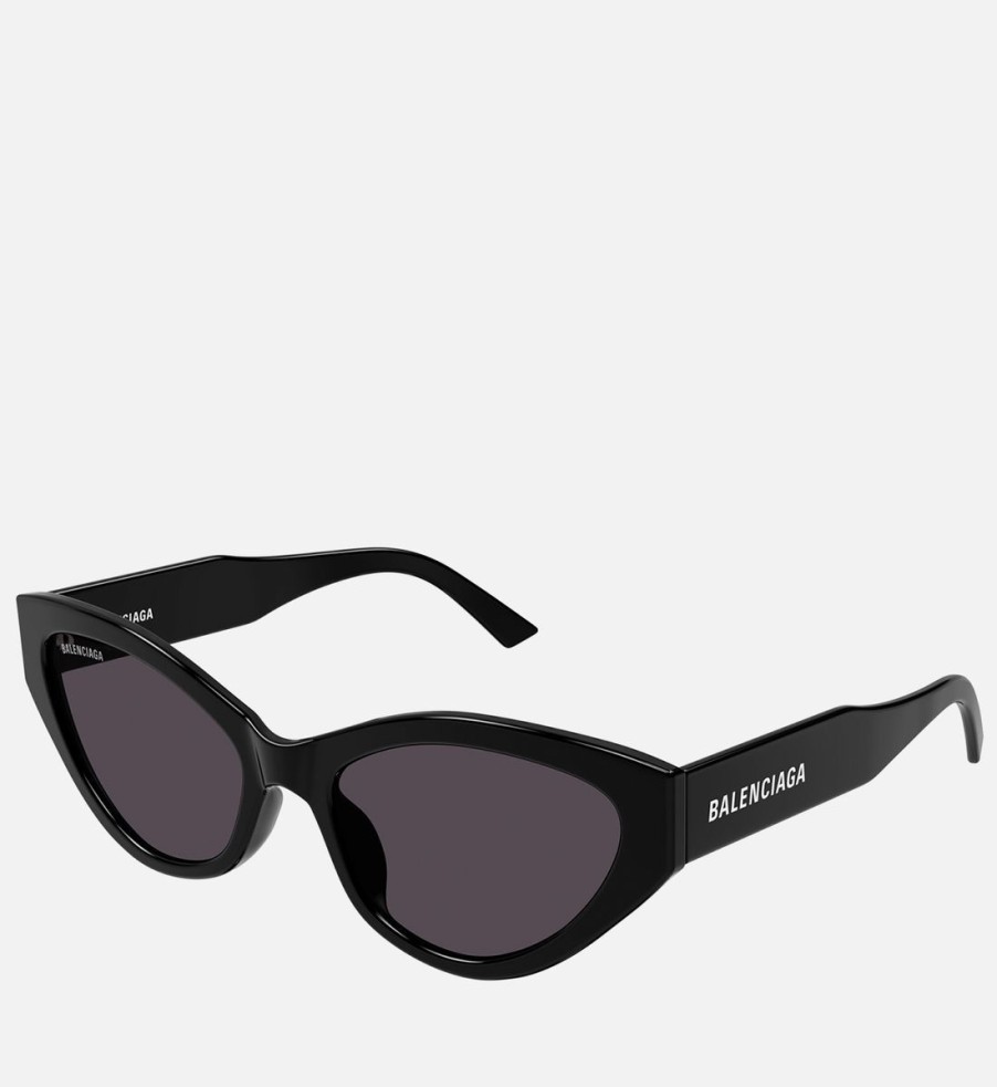 Women Balenciaga Sunglasses | Balenciaga Flat Cat Eye Sunglasses - Black