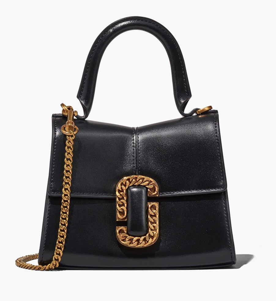 Women Marc Jacobs Bags | Marc Jacobs The St Marc Mini Top Handle Leather Bag