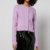 Women Maison Margiela Knitwear | Maison Margiela Brushed Wool-Blend Cardigan