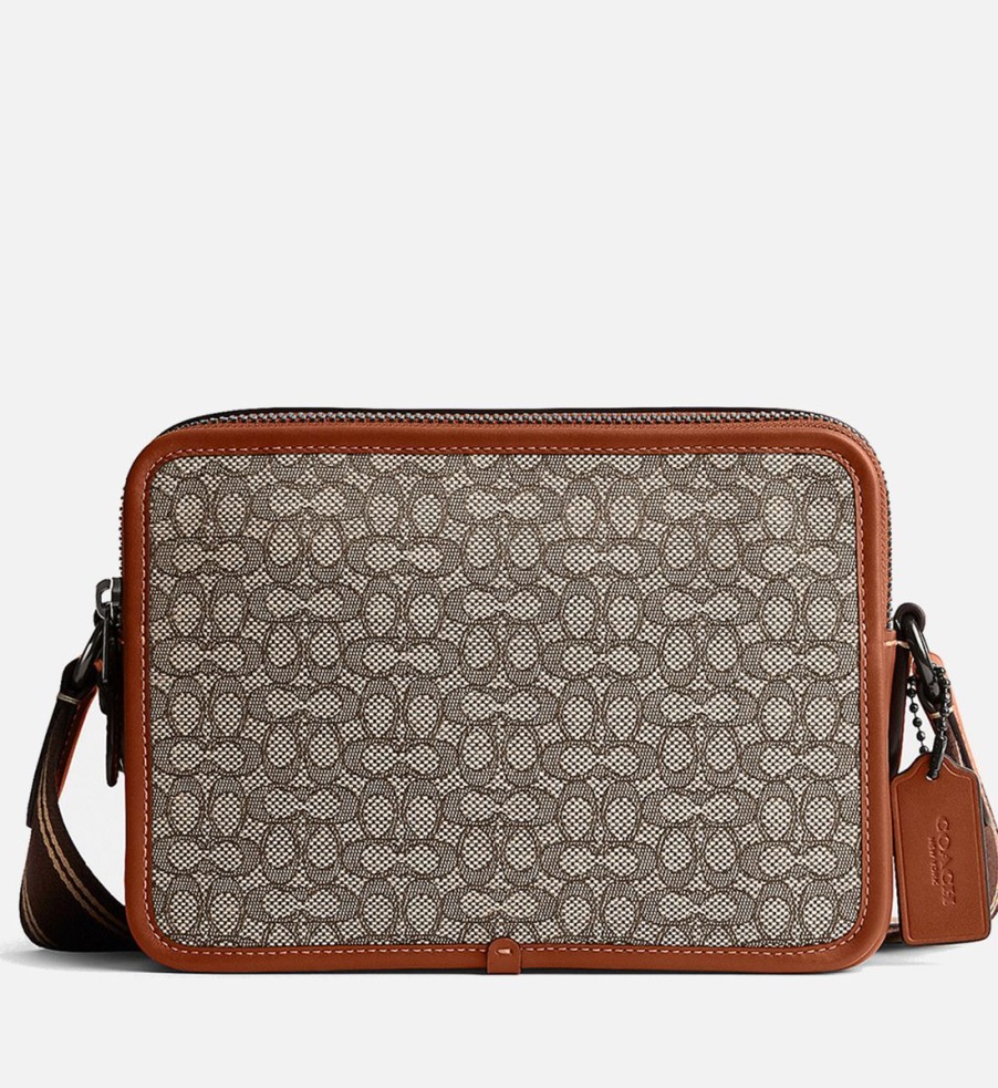 Men Coach Bags | Coach Charter Jacquard Crossbody 24 Bag