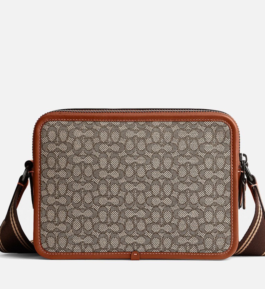 Men Coach Bags | Coach Charter Jacquard Crossbody 24 Bag