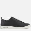 Men PS PAUL SMITH Trainers | Ps Paul Smith Men'S Miyata Leather Low Top Trainers - Black