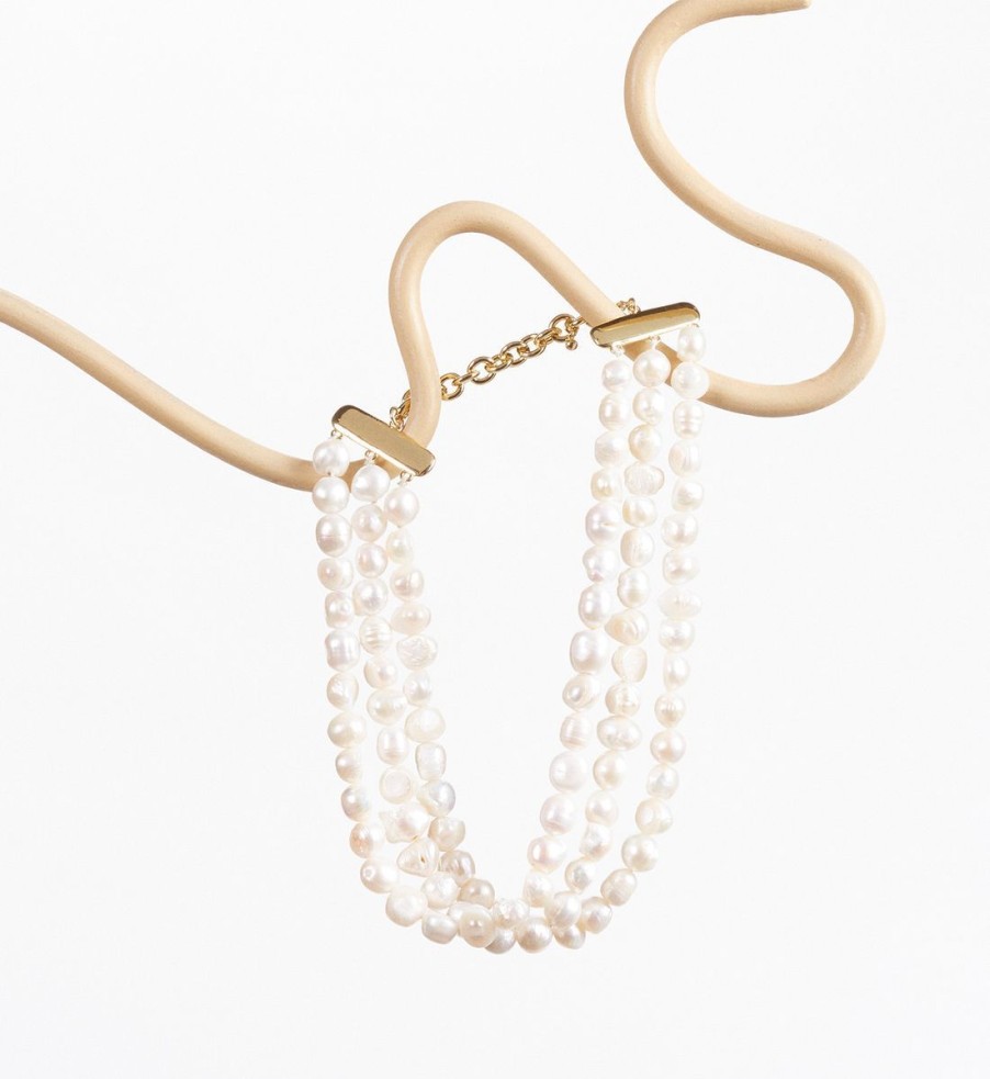 Women Cult Gaia Jewellery | Cult Gaia Women'S Nora Choker - Pearl