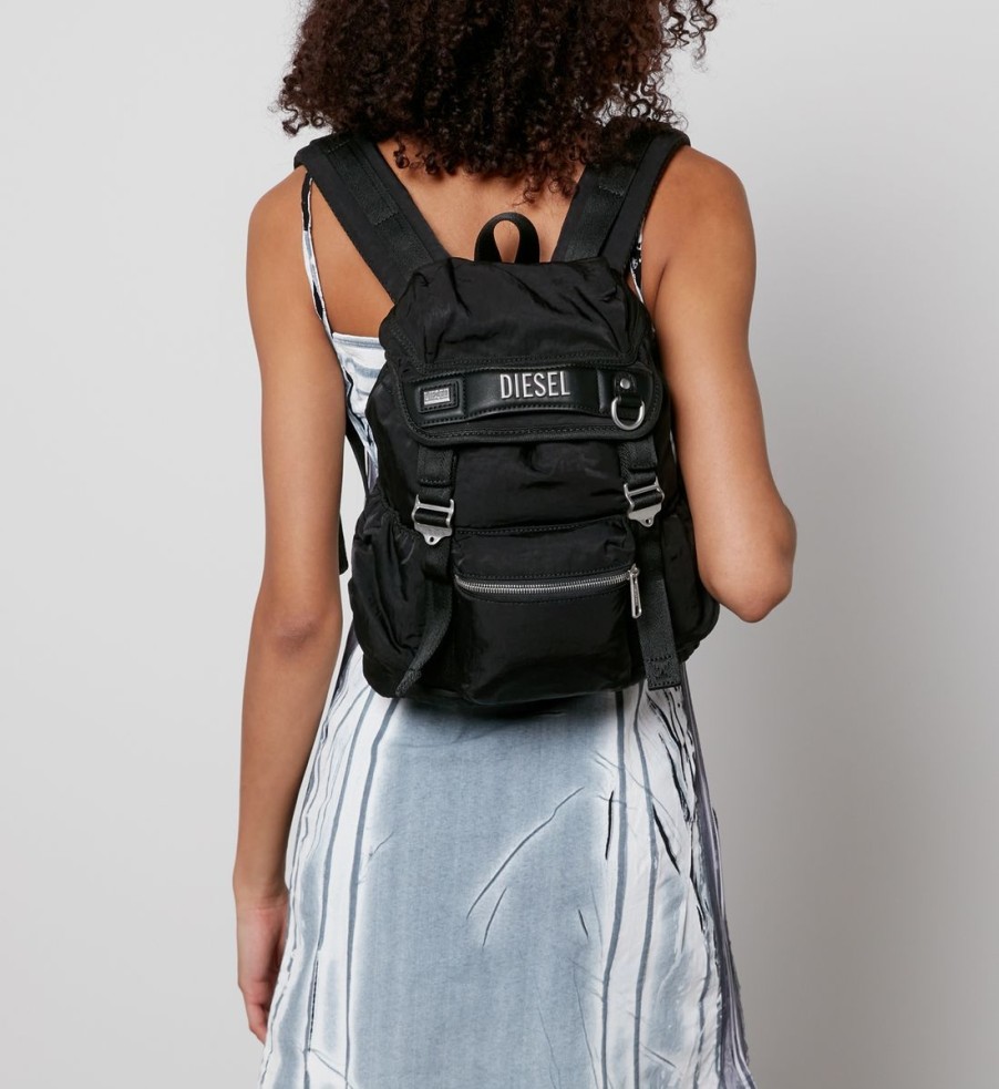 Women Diesel Bags | Diesel Logo Shell Backpack