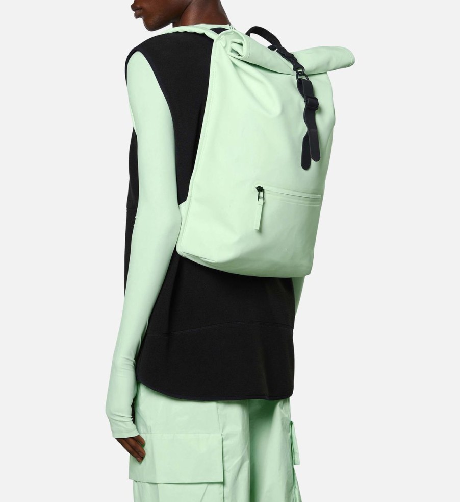 Men Rains Bags | Rains Rolltop Matte-Shell Backpack