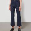 Women Ami Trousers | Ami Cropped Twill Flared Trousers