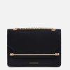 Women Strathberry Bags | Strathberry Women'S East/West Shoulder Bag - Black