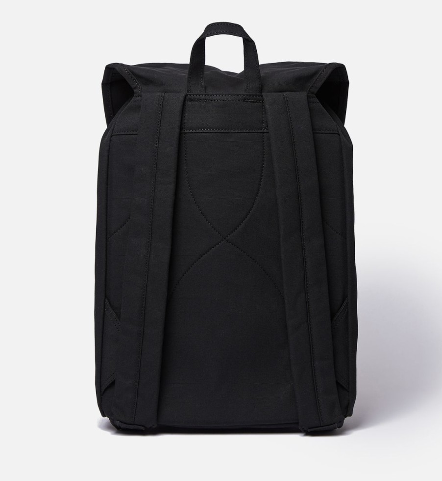 Men Sandqvist Bags | Sandqvist Roald Backpack - Black/Leather Trim