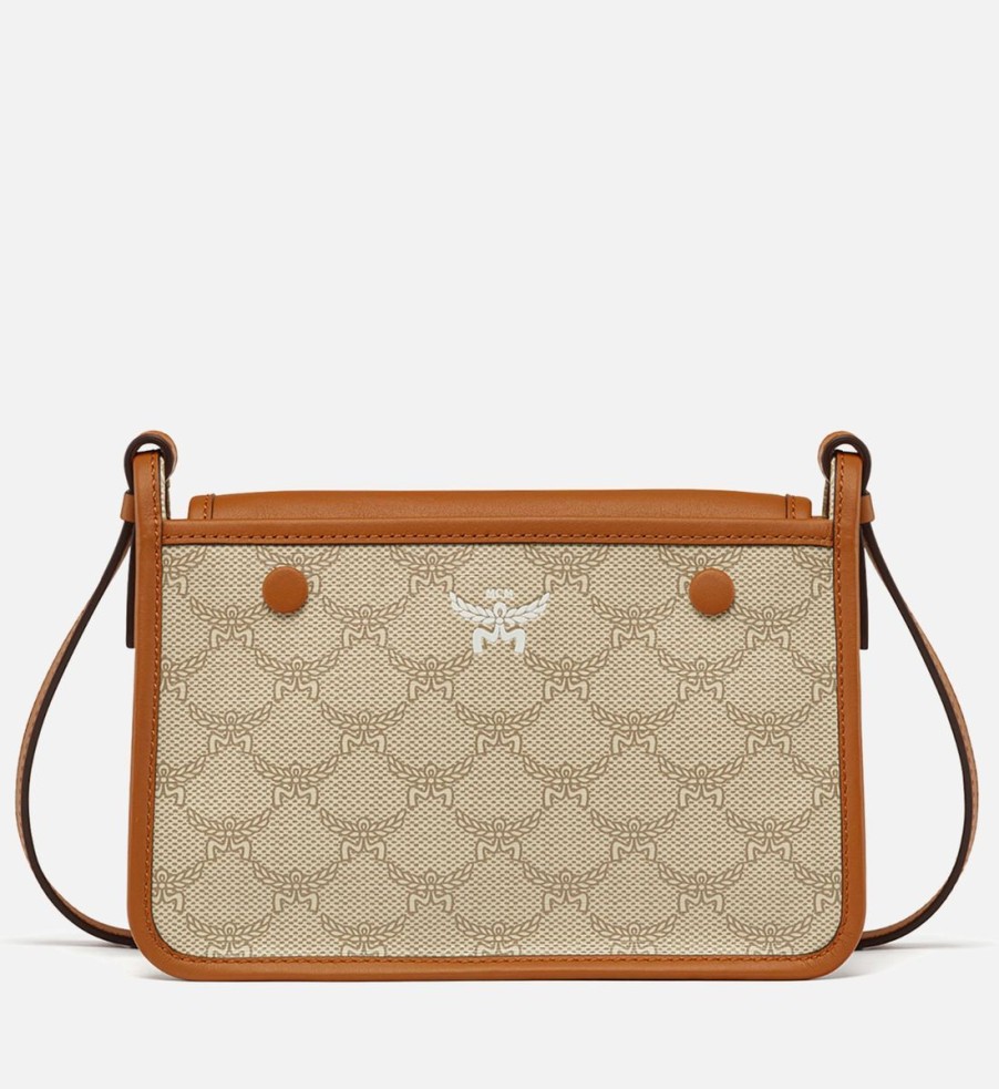 Women MCM Bags | Mcm Lauretos Cc Cross Body Bag - Oatmeal