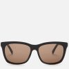 Men Gucci Sunglasses | Gucci Men'S Rectangle Frame Acetate Sunglasses - Black/Gold/Brown