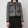 Women Self-Portrait Jackets | Self-Portrait Checked Boucle Jacket