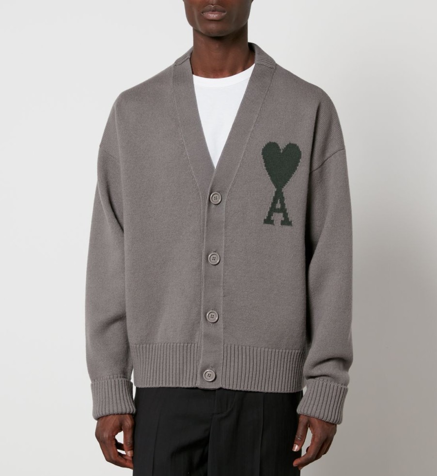 Men AMI x Coggles Cardigans | Ami X Coggles De Coeur Wool Cardigan