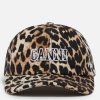 Women GANNI Hats | Ganni Logo-Embroidered Cotton-Canvas Baseball Cap