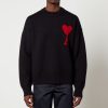 Men Ami Knitwear | Ami De Coeur Logo-Intarsia Wool Jumper