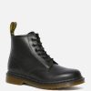 Men Dr. Martens Boots | Dr. Martens 101 Smooth Leather 6-Eye Boots - Black