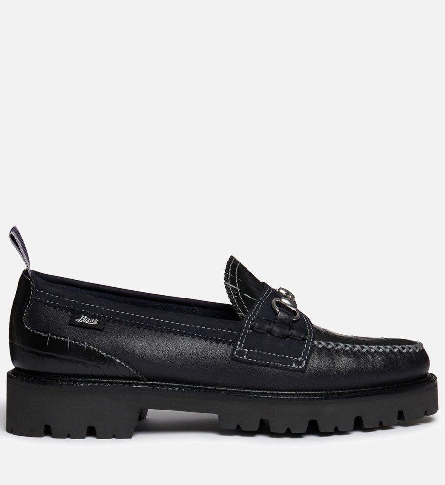 Men G.H Bass Loafers | G.H Bass & Co X Nicholas Daley Men'S Super Lug Lincoln Leather Loafers