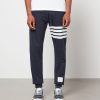 Men Thom Browne Trousers | Thom Browne Men'S 4-Bar Loopback Sweatpants - Navy