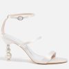 Women Sophia Webster Sandals & Slides | Sophia Webster Women'S Rosalind Pearl Leather Heeled Sandals