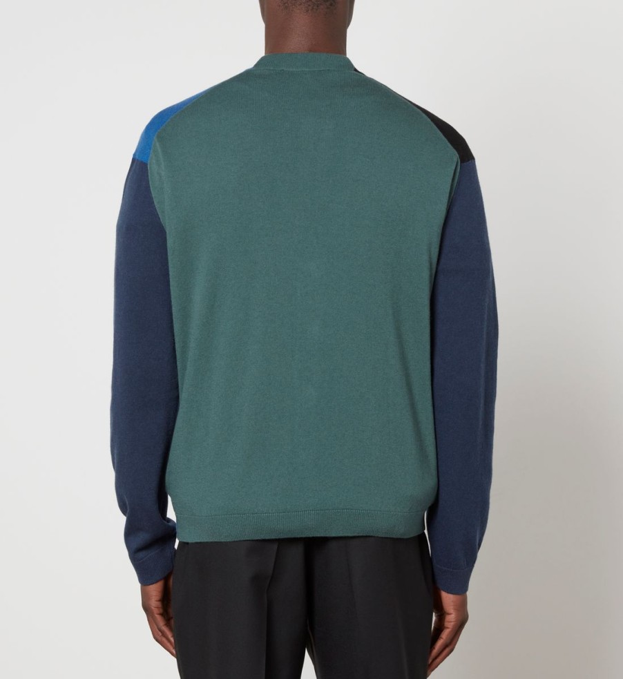 Men Maison Kitsuné Cardigans | Maison Kitsune Cotton And Wool-Blend Cardigan