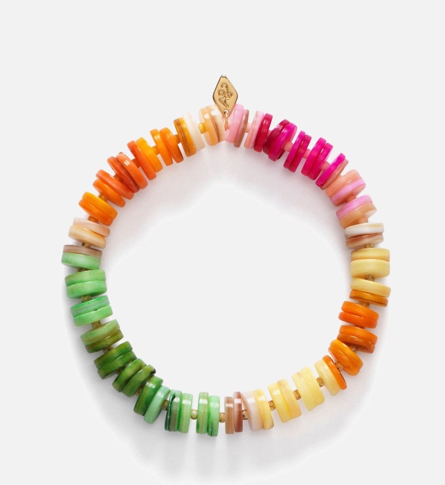 Women Anni Lu Jewellery | Anni Lu Fantasy Glass Bead And Shell Bracelet