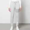 Women Thom Browne Trousers | Thom Browne Women'S Sweatpants In Classic Loopback - Pastel Grey