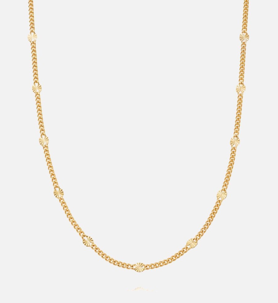 Women Daisy London Jewellery | Daisy London Estee Lalonde Sunburst 18-Karat Gold-Plated Necklace