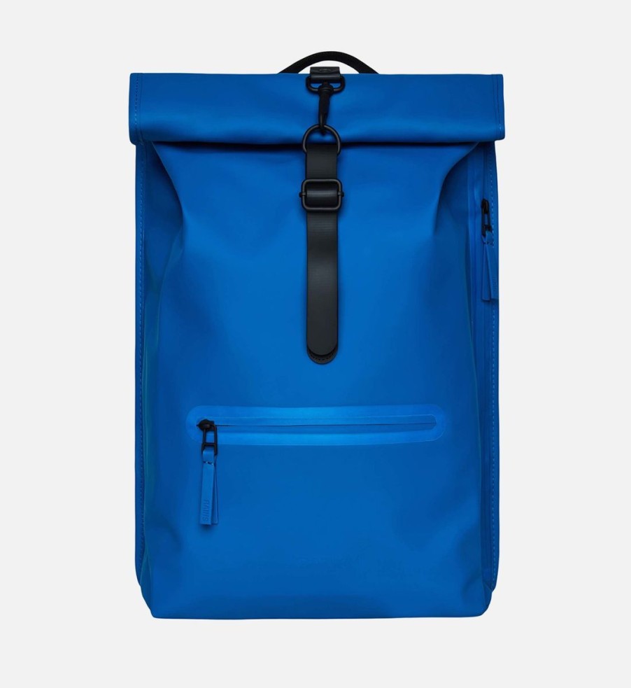 Men Rains Bags | Rains Rolltop Coated Shell Backpack