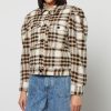 Women Marant Etoile Jackets | Marant Etoile Leiko Checked Wool-Blend Jacket