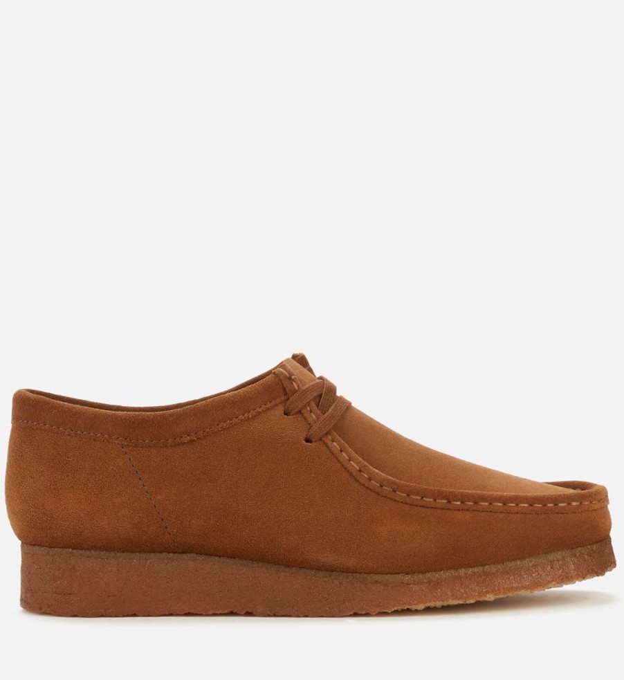 Men Clarks Originals Shoes | Clarks Originals Men'S Suede Wallabee Shoes - Cola