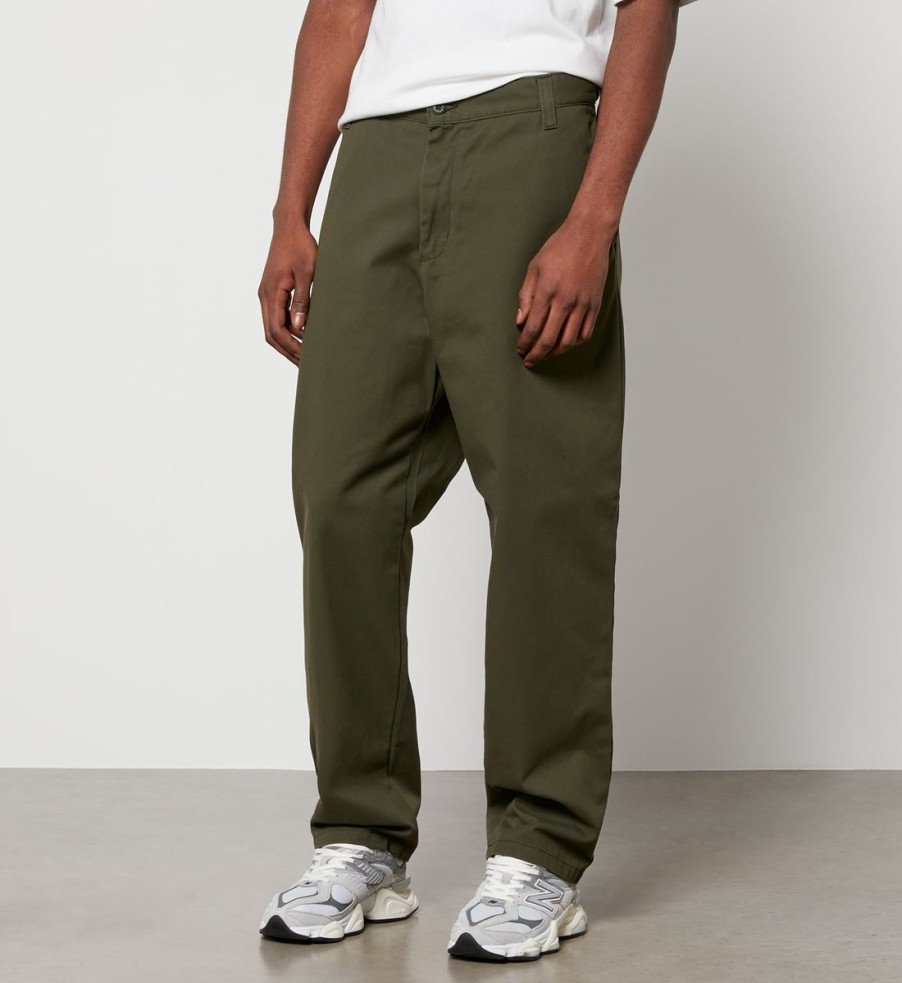 Men Carhartt WIP Trousers | Carhartt Wip Calder Cotton Trousers