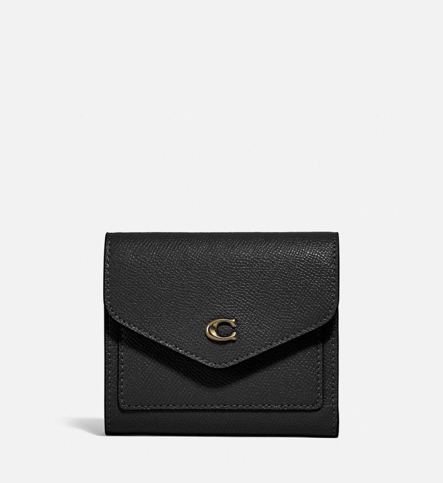 Women Coach Purses | Coach Crossgrain Leather Small Wallet - Black